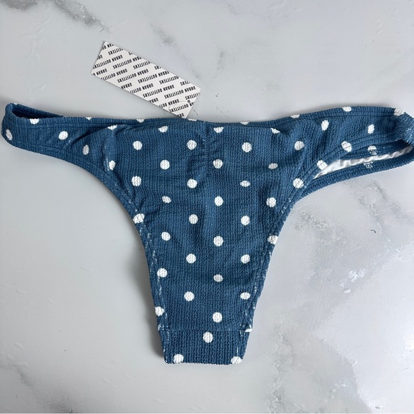 NWT Urban outfitters Out from under Polka Dot rucked back bikini bottom Size L - Picture 7 of 8